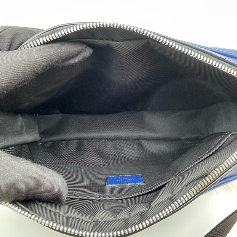 LV 路易威登芯片款藍色郵差包尺寸29.5x20x 10.5cm無附件(-6