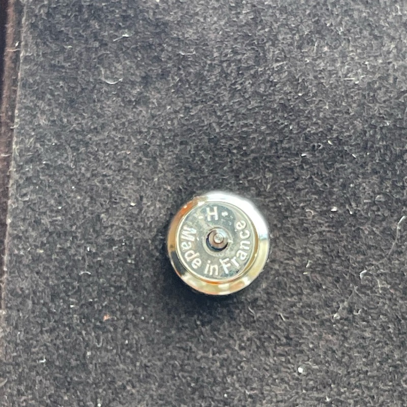 Hermes 愛馬仕 H耳釘POP 琺瑯經典橘色 無附件-4