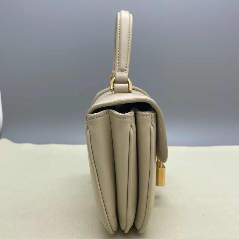 98新賽琳/Celine TABOU迷你光滑牛皮革手袋 鎖頭包-2