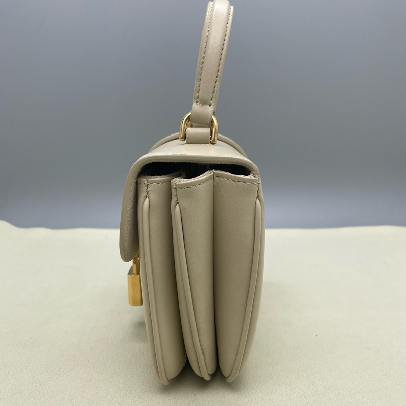 98新賽琳/Celine TABOU迷你光滑牛皮革手袋 鎖頭包-3