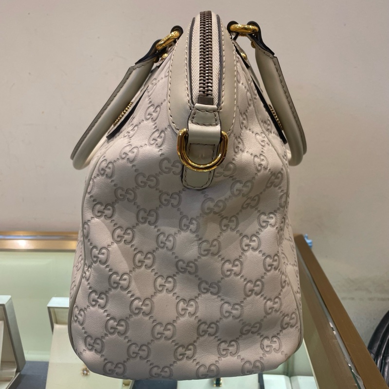 GUCCI/古馳 白色全皮手提斜挎包 尺寸:36×25×-3