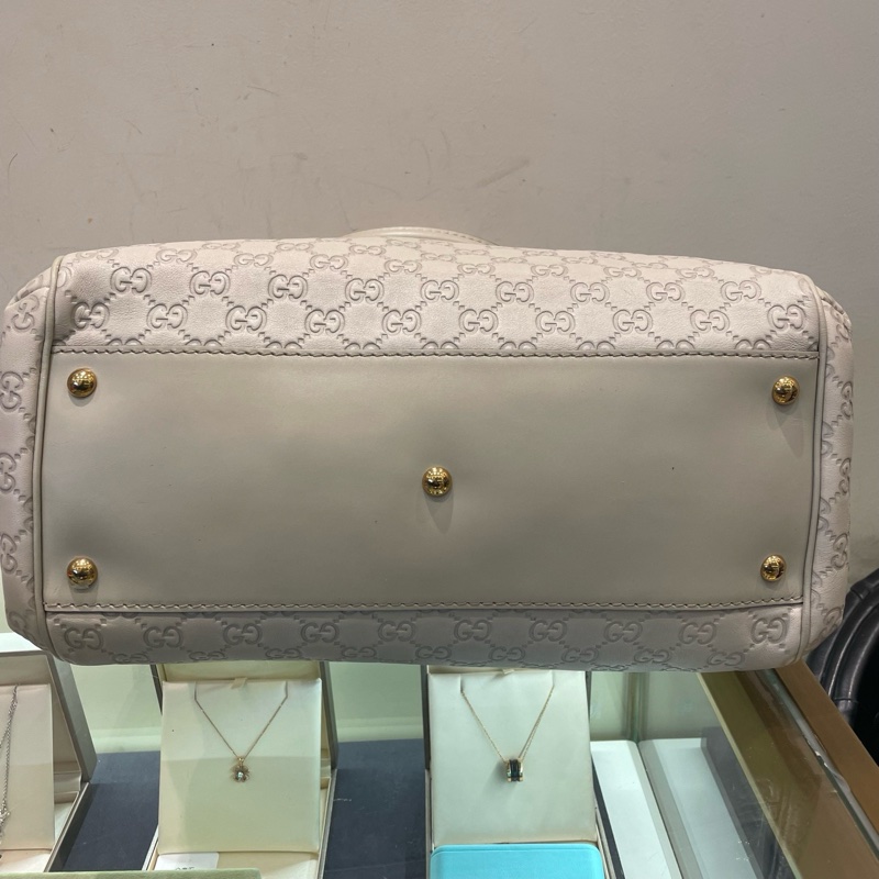 GUCCI/古馳 白色全皮手提斜挎包 尺寸:36×25×-5