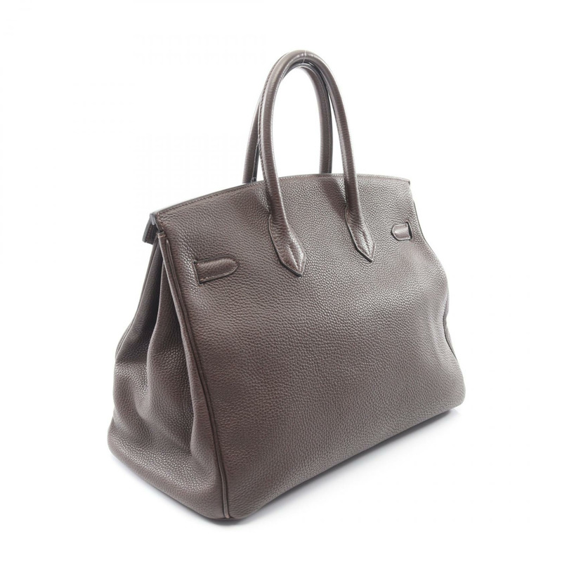 愛馬仕 Birkin 35 手提包,Togo 皮革,棕色,二手,女士,帶五金配件-1