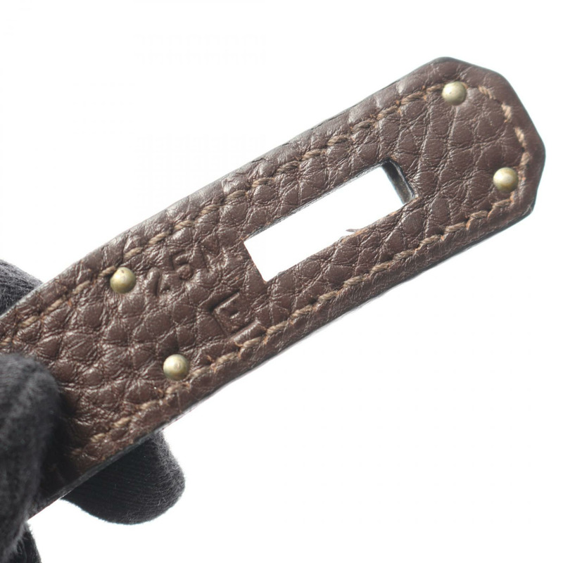 愛馬仕 Birkin 35 手提包,Togo 皮革,棕色,二手,女士,帶五金配件-4