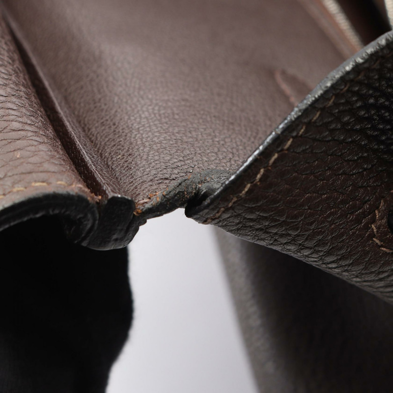 愛馬仕 Birkin 35 手提包,Togo 皮革,棕色,二手,女士,帶五金配件-6