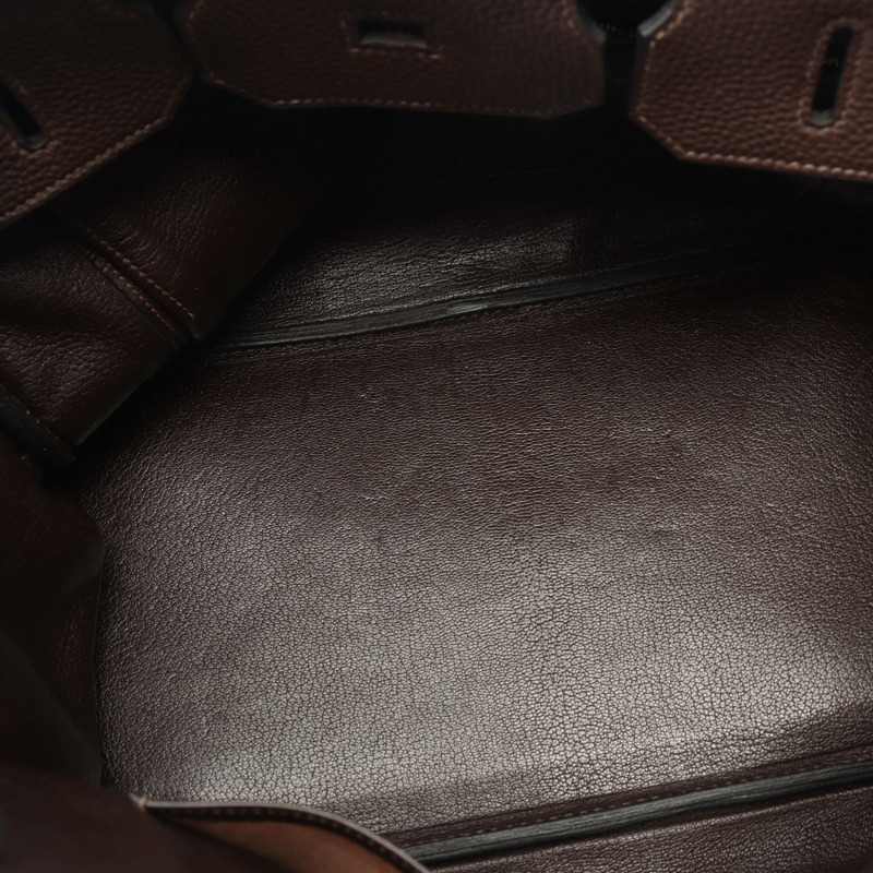 愛馬仕 Birkin 35 手提包,Togo 皮革,棕色,二手,女士,帶五金配件-9