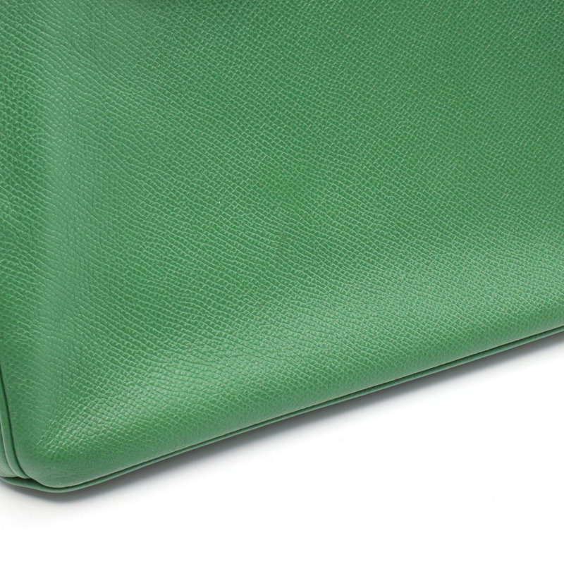 愛馬仕 Birkin 30 手袋 Epsom 皮革 綠色 SHW 二手 女士 N-11