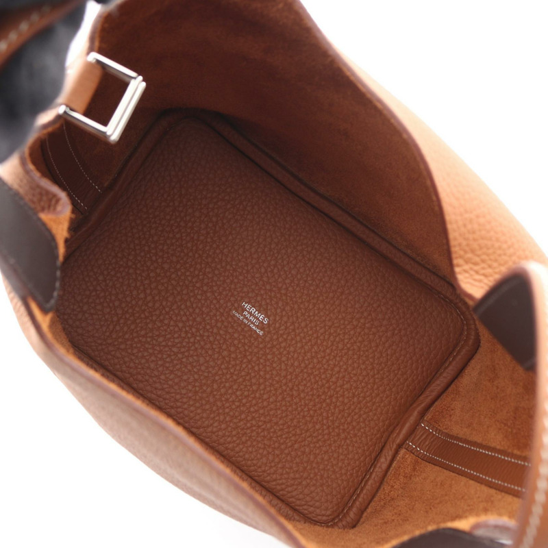 愛馬仕 Picotin Lock PM Eclat 手提包,Clemence Swift 皮革,金色 SHW Y-2