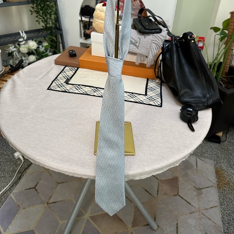 FENDI 淺藍色領帶