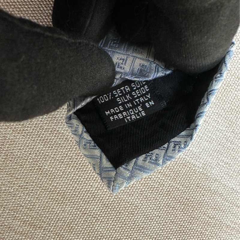 FENDI 淺藍色領帶-2