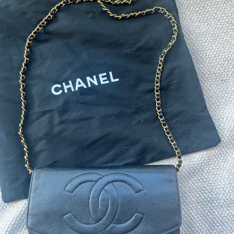 Chanel vintage 香奈兒荔枝皮WOC-1