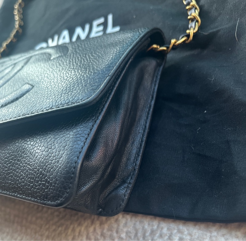 Chanel vintage 香奈兒荔枝皮WOC-2