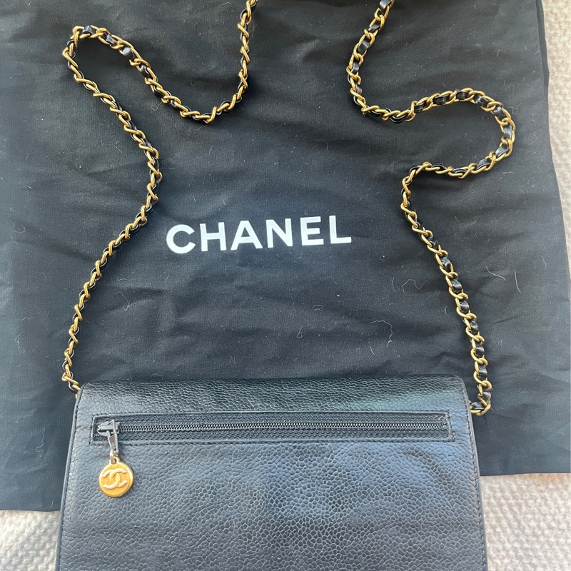Chanel vintage 香奈兒荔枝皮WOC-4