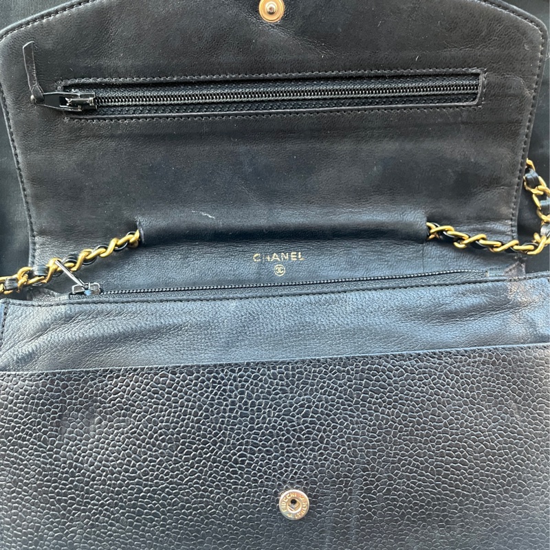 Chanel vintage 香奈兒荔枝皮WOC-5