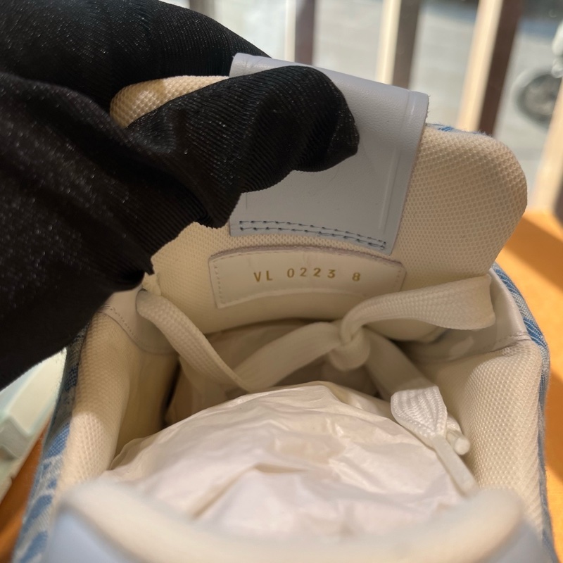 LV路易威登 trainer 藍白條紋休閒鞋 8碼,42.5碼-4