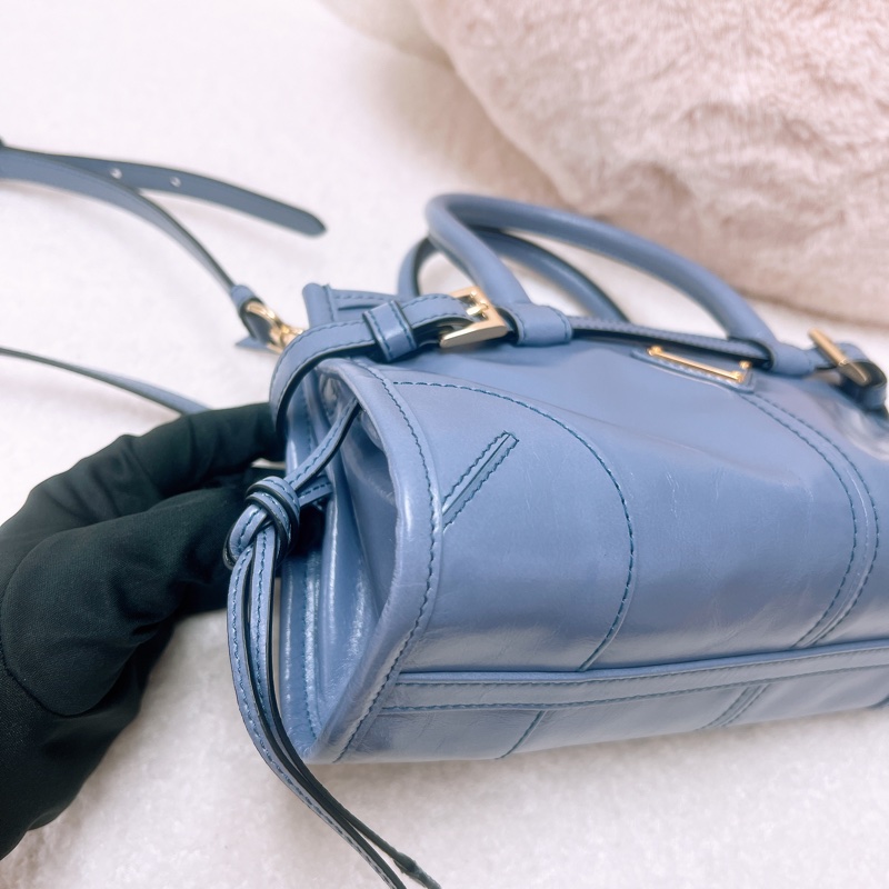 Prada mini bonnie 藍色-5