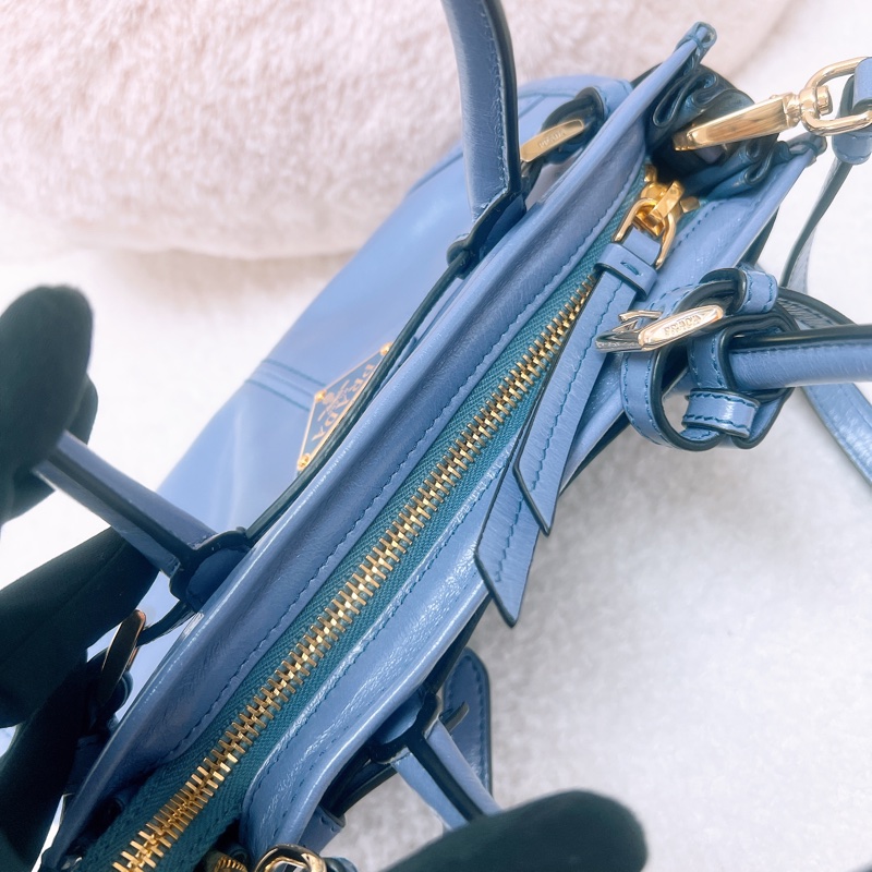 Prada mini bonnie 藍色-7