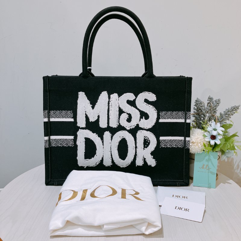 TK1963 Christian Dior 迪奧中號手拿包包Miss Dior Canvas Book Tote Medium-18