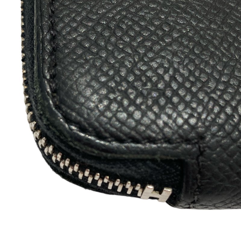 HERMES AZAP LONG SILKIN 長夾 絲巾 黑色-7