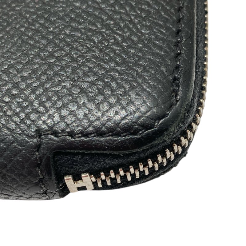 HERMES AZAP LONG SILKIN 長夾 絲巾 黑色-9