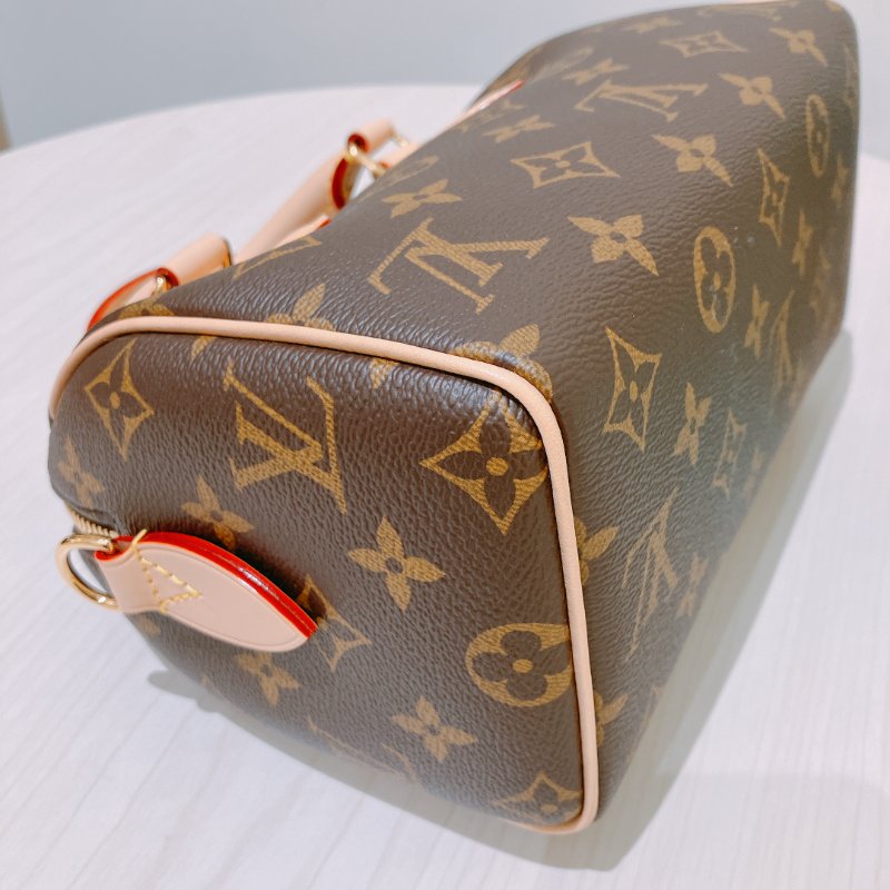 TK1964 Louis Vuitton 路易威登小號經典花紋兩用包包 Speedy 20 Monogram Canvas Brown-7