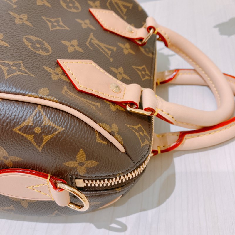 TK1964 Louis Vuitton 路易威登小號經典花紋兩用包包 Speedy 20 Monogram Canvas Brown-10