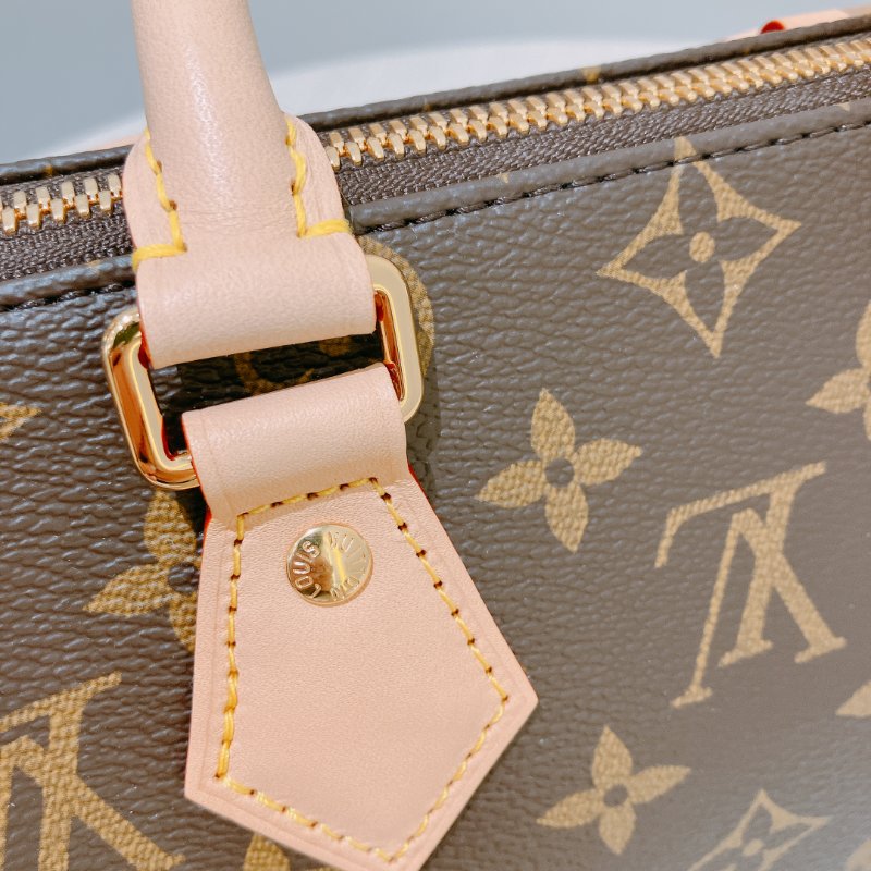 TK1964 Louis Vuitton 路易威登小號經典花紋兩用包包 Speedy 20 Monogram Canvas Brown-14