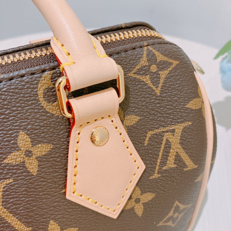 TK1964 Louis Vuitton 路易威登小號經典花紋兩用包包 Speedy 20 Monogram Canvas Brown-15