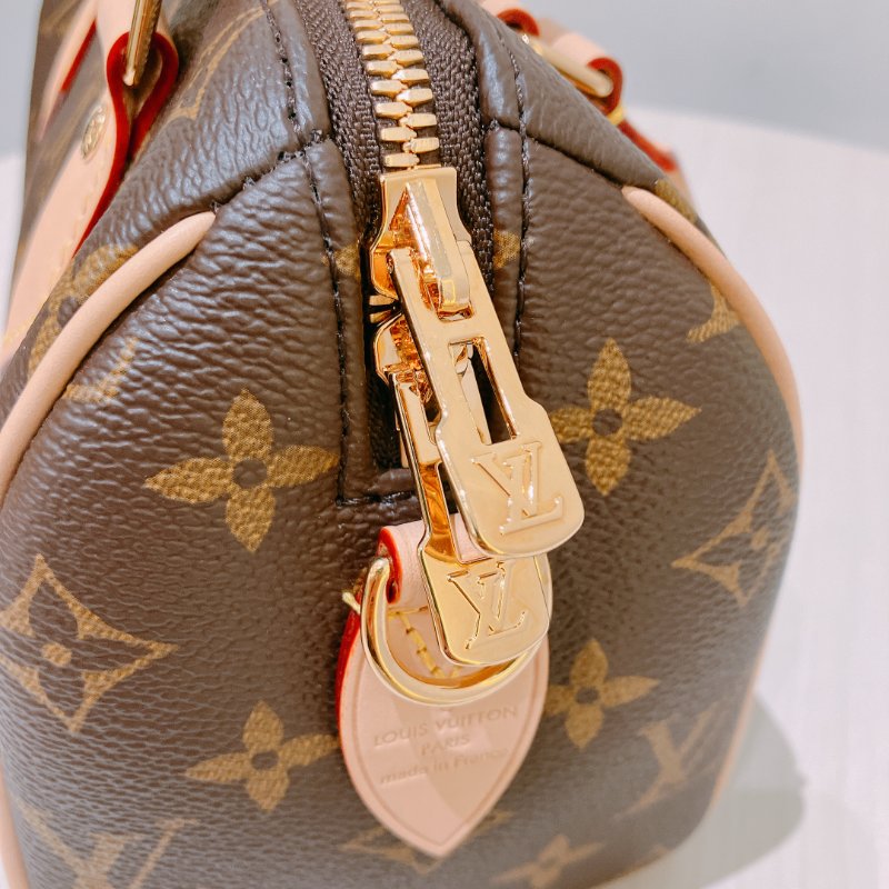 TK1964 Louis Vuitton 路易威登小號經典花紋兩用包包 Speedy 20 Monogram Canvas Brown-16