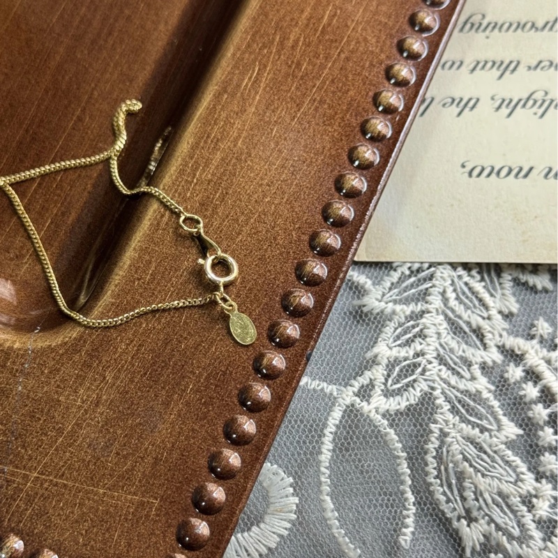 Givenchy 紀梵希 菱形 萊茵石鍍金項鏈 鎖骨鏈-9