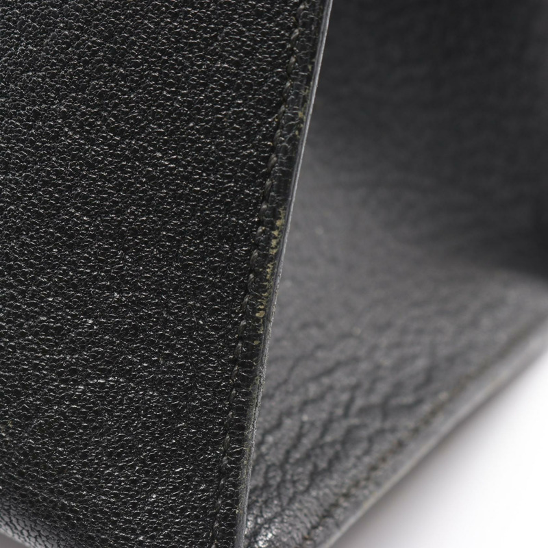 愛馬仕 Kelly 35 手提包,山羊皮,黑色,二手,女士,金色五金-6