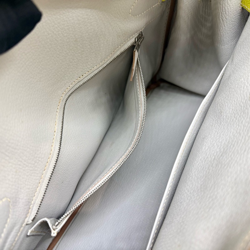 HERMES💛萊姆黃銀釦EPSOM皮BIRKIN30-17