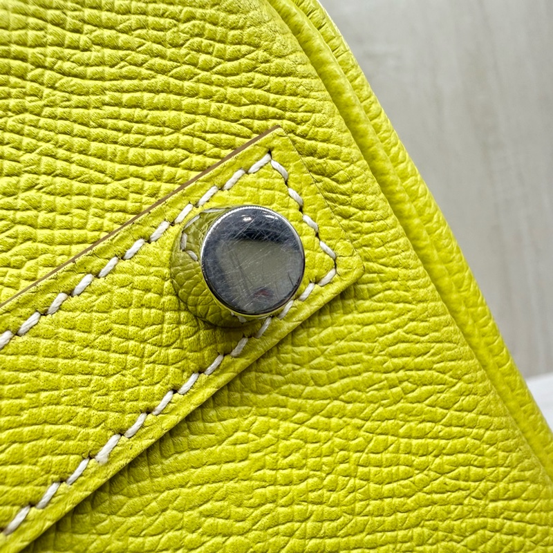 HERMES💛萊姆黃銀釦EPSOM皮BIRKIN30-21