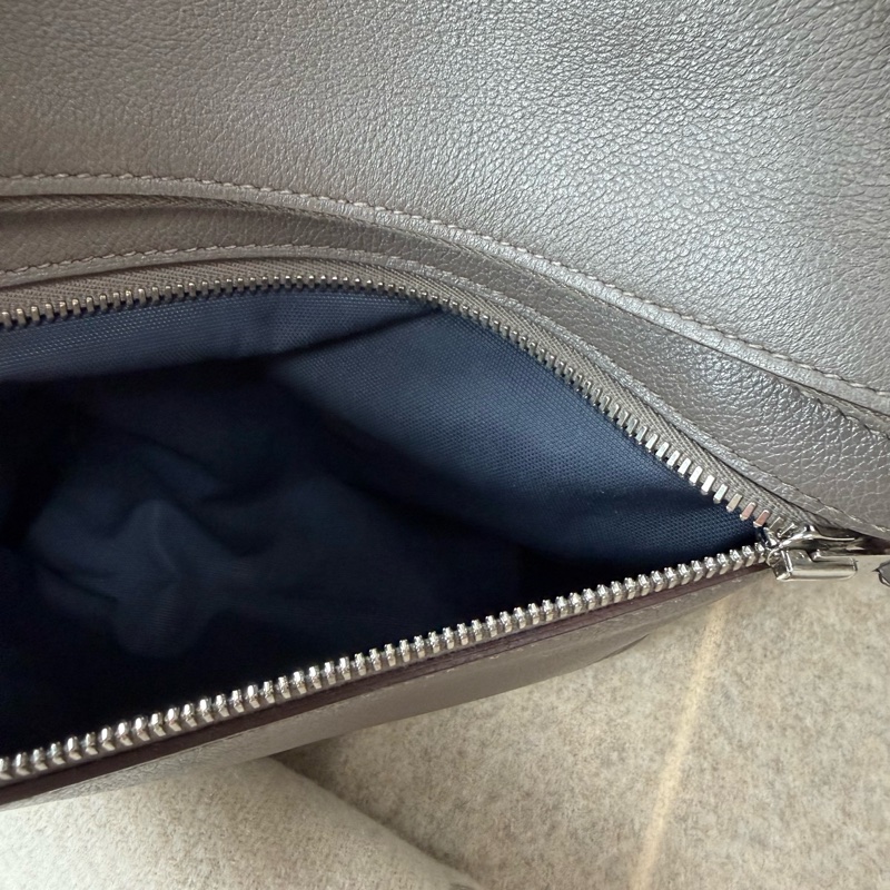 愛馬仕 Hermès cityslide 錫器灰銀釦 肩背包/ 斜背包-6