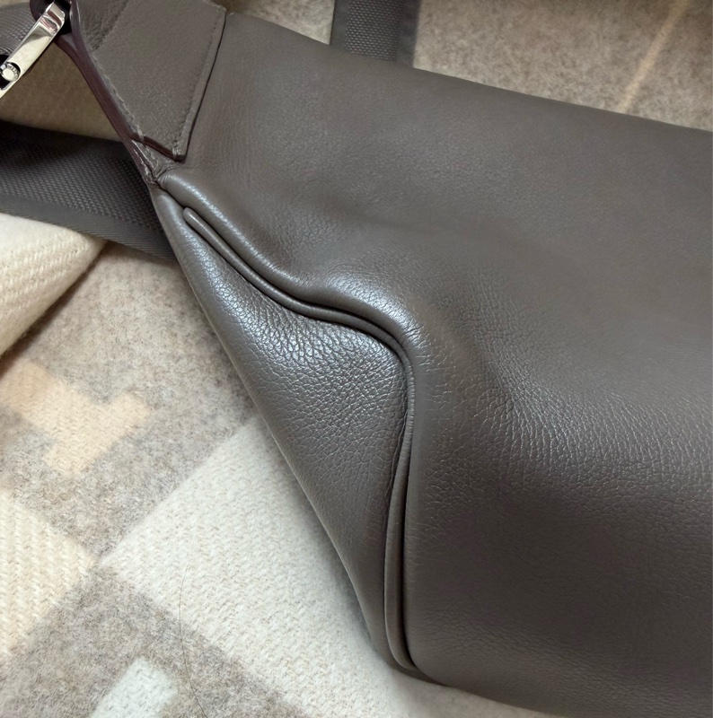 愛馬仕 Hermès cityslide 錫器灰銀釦 肩背包/ 斜背包-10