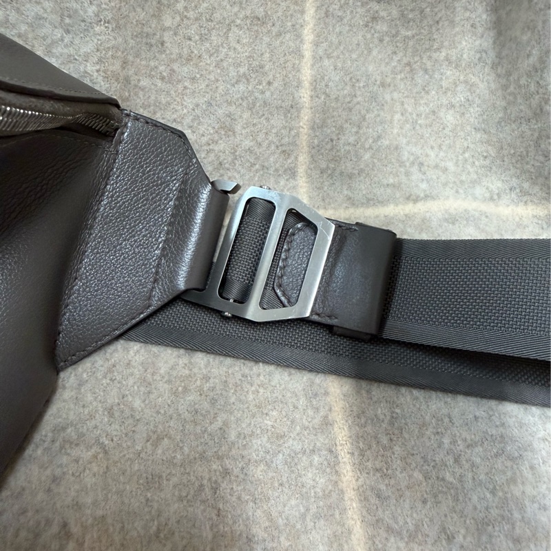 愛馬仕 Hermès cityslide 錫器灰銀釦 肩背包/ 斜背包-13