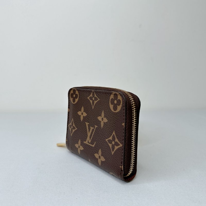 LV 老花ㄇ字拉鏈零錢包-2