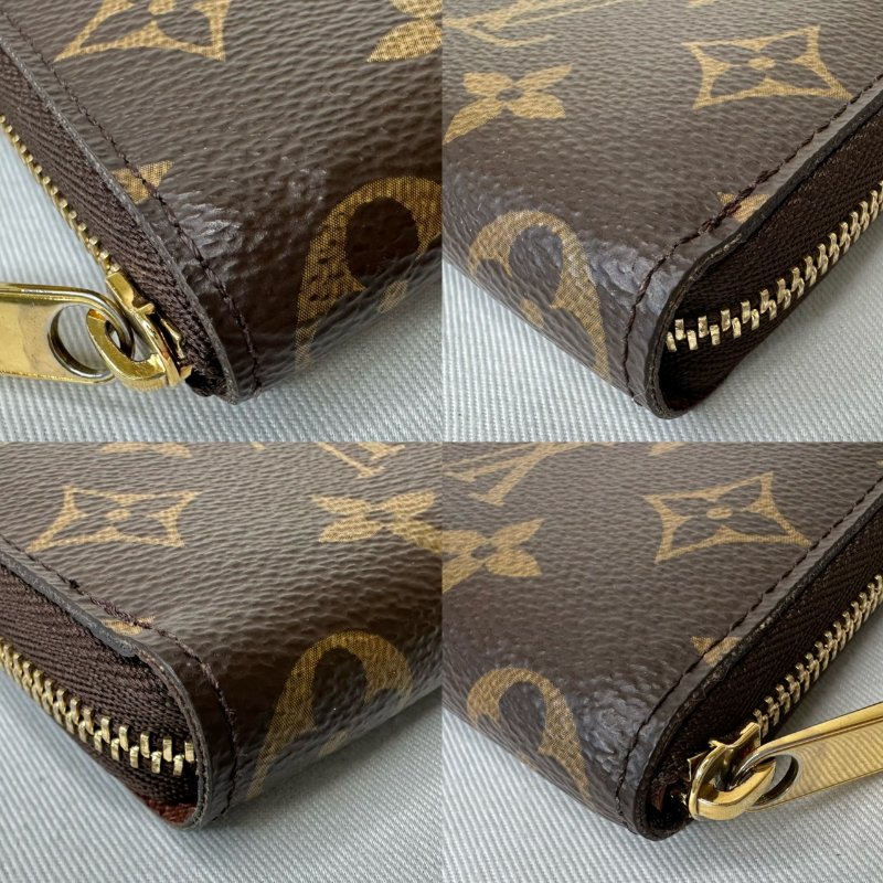 LV 老花ㄇ字拉鏈零錢包-10