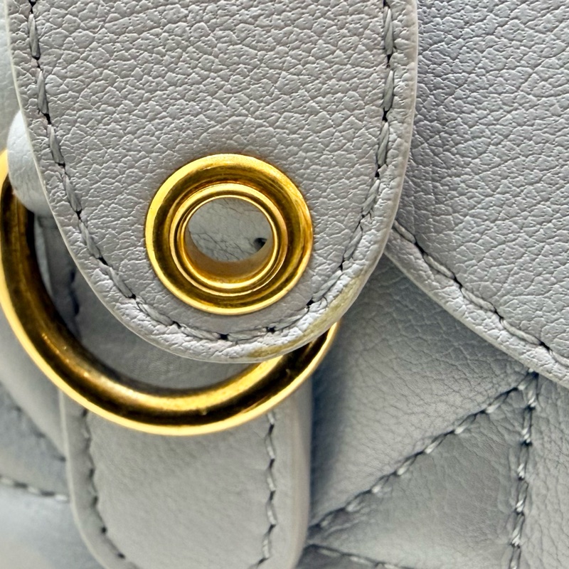 DIOR🩵雲藍色羊皮GROOVE保齡球包M1364UBOL-14