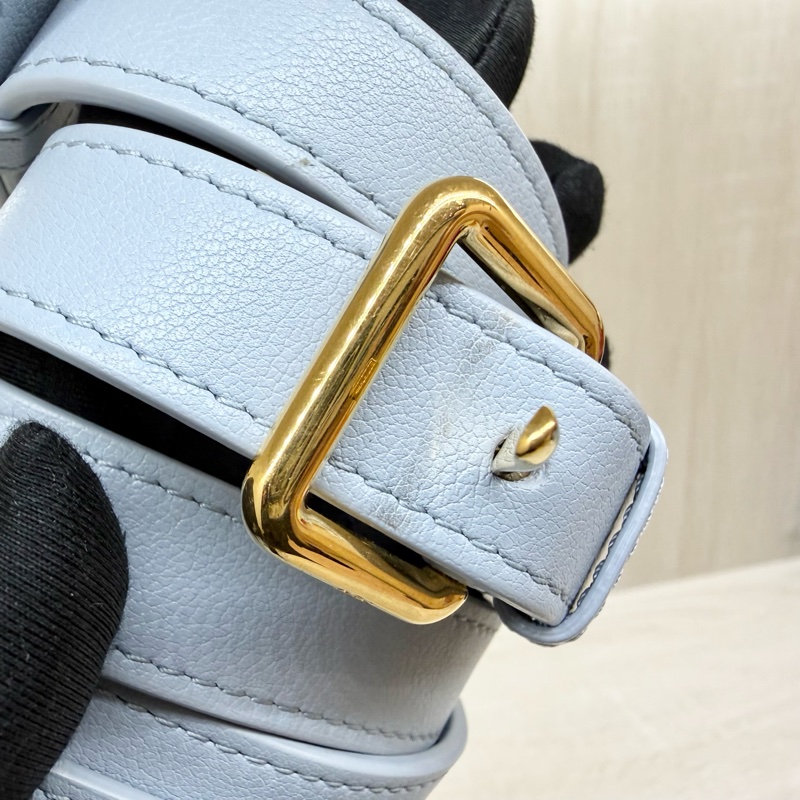 DIOR🩵雲藍色羊皮GROOVE保齡球包M1364UBOL-15