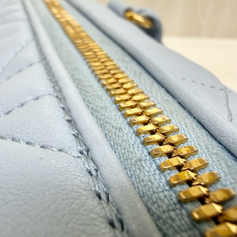 DIOR🩵雲藍色羊皮GROOVE保齡球包M1364UBOL-18