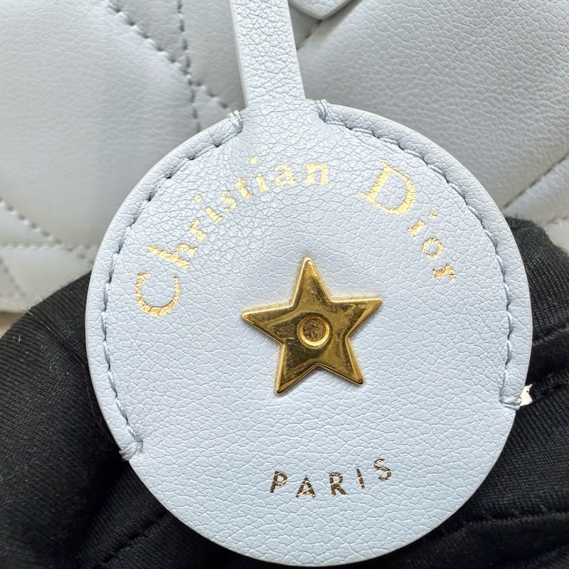 DIOR🩵雲藍色羊皮GROOVE保齡球包M1364UBOL-24