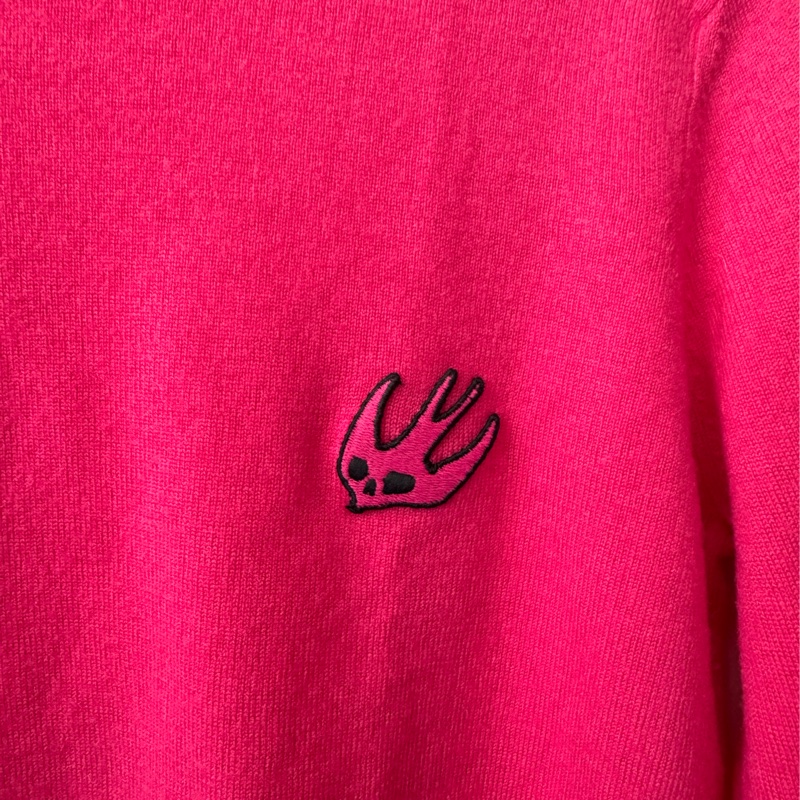 MCQ桃粉針織長袖上衣xs號-1