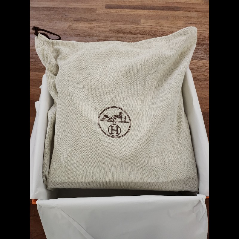 (全新品)愛馬仕Herbag31金棕編織銀釦-5