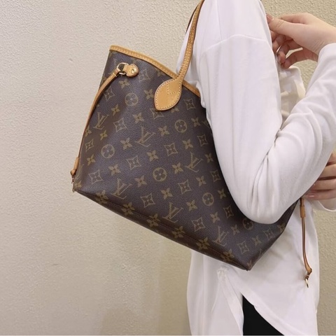 LV原花Neverfull PM托特包 M40155
