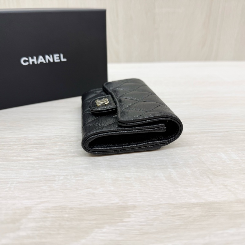 Chanel全新🖤黑色零錢卡包AP4096-2