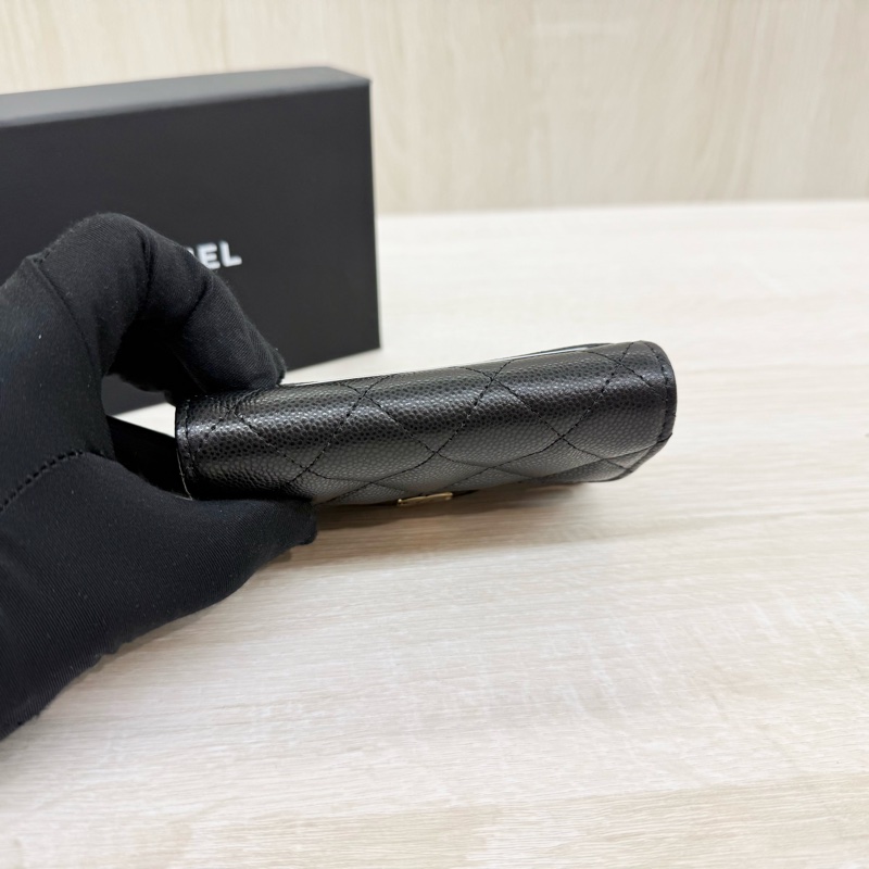 Chanel全新🖤黑色零錢卡包AP4096-6