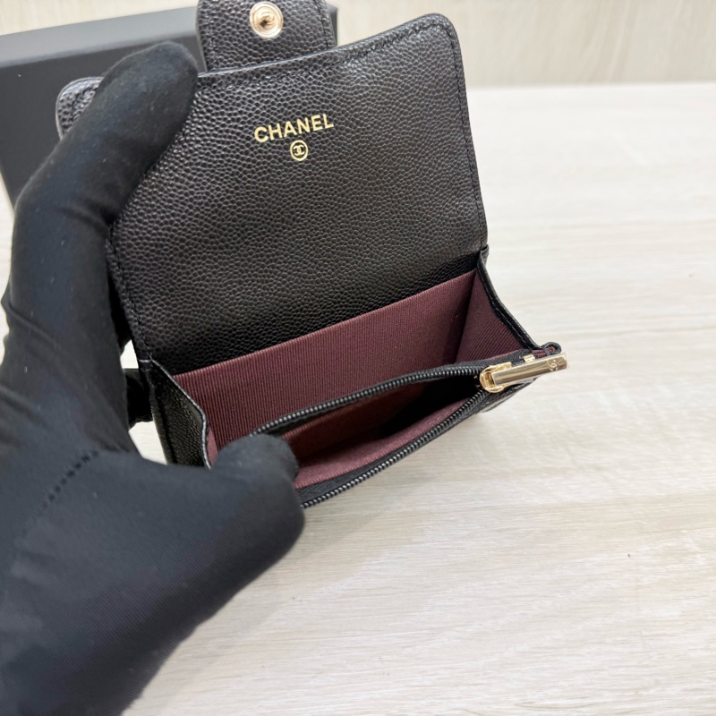 Chanel全新🖤黑色零錢卡包AP4096-10