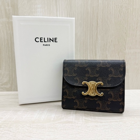 CELINE原花凱旋門短夾10D782CQH