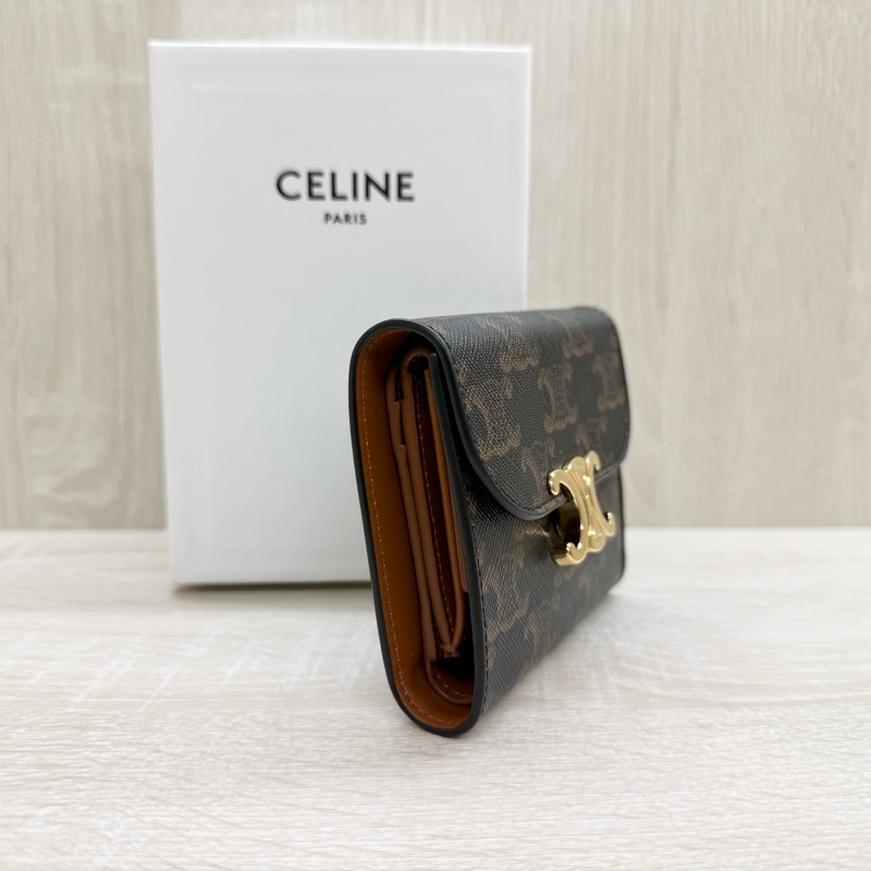 CELINE原花凱旋門短夾10D782CQH-3